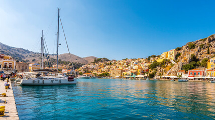 Fototapeta premium Symi Island view in Greece.