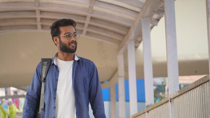 Jobseeker men are going for job interview