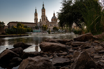 river rocks and cathedral
