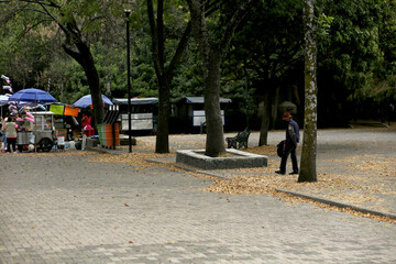 Pictures of Chapultepec park and reforma avenue in Mexico city during covid pandemic 2020