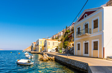 Obraz premium Symi Island view in Greece.