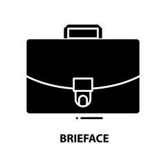 briefcase icon, black vector sign with editable strokes, concept illustration