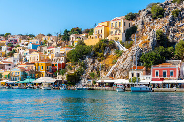 Fototapeta na wymiar Symi Island view in Greece.