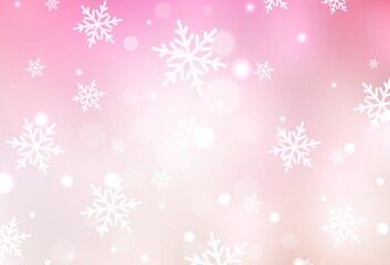 Fototapeta na wymiar Light Pink, Yellow vector backdrop in holiday style.
