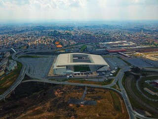 aerial view of the city