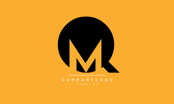 Alphabet letters Initials Monogram logo QM,MQ