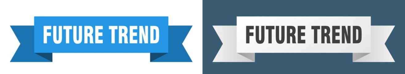 future trend ribbon. future trend isolated paper sign. banner