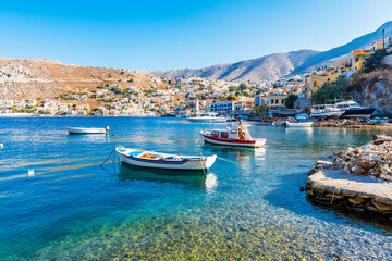 Fototapeta premium Symi Island view in Greece.