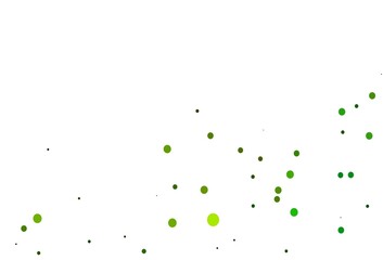 Light Blue, Yellow vector background with bubbles.