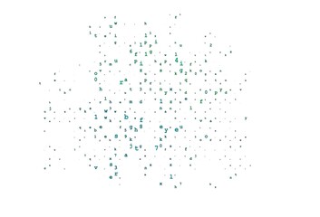 Light Red, Yellow vector background with signs of alphabet.