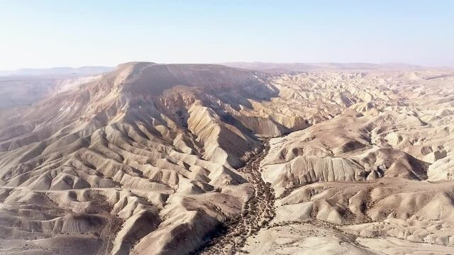 View of Negev desert landscape. Southern Israel.