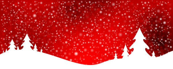 Christmas snowflake snowfall background for wide banner
