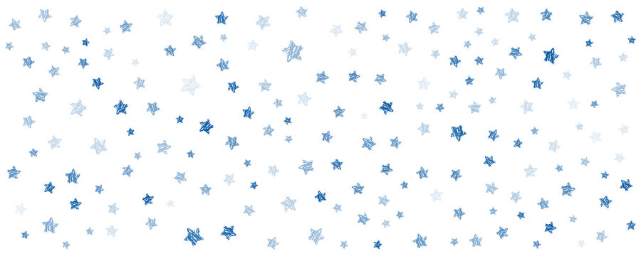Blue star doodle scratch background