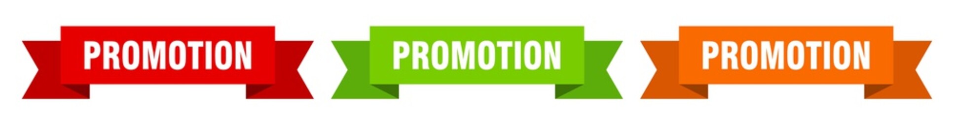 promotion ribbon. promotion isolated paper sign. banner