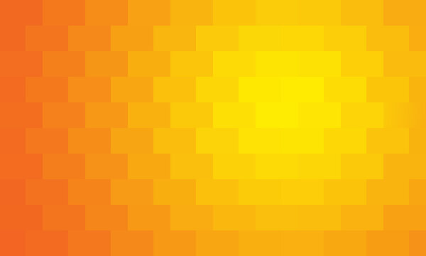 Geometric background with shades of orange. Texture contains multi-colored rectangles. Background in form of a gradient. Geometric wallpaper with shades of orange. Pattern. Red gently turns yellow.