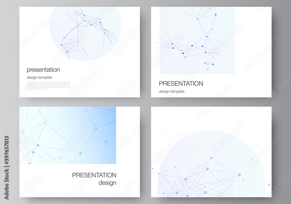 Poster vector layout of presentation slides design business templates, multipurpose template for presentati