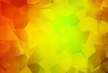 Dark Red, Yellow vector template with chaotic shapes.