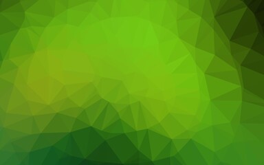 Light Green vector abstract mosaic backdrop.