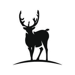Deer on a white background in vector EPS8