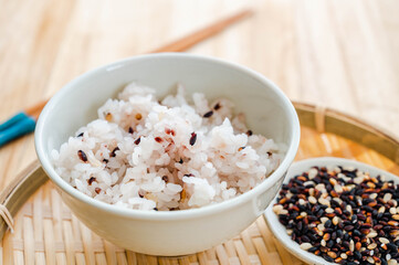 古代米入りご飯