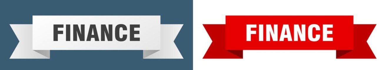 finance ribbon. finance isolated paper sign. banner