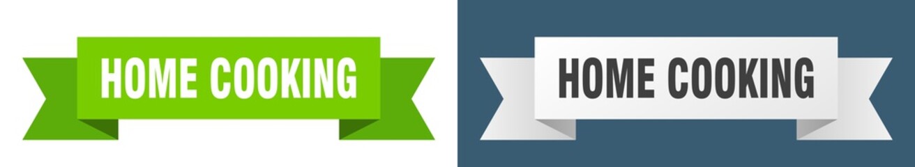 home cooking ribbon. home cooking isolated paper sign. banner