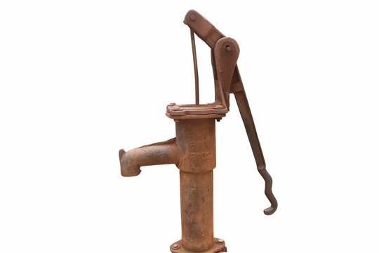 Old Antique Hand Pump Used, Still Used In Developing Countries.