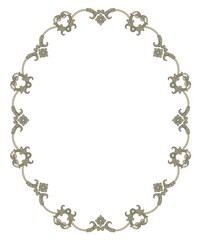 oval decorative frame