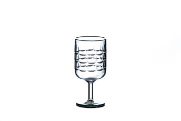 Drinking glass on white background 