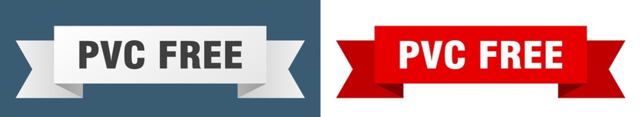 pvc free ribbon. pvc free isolated paper sign. banner