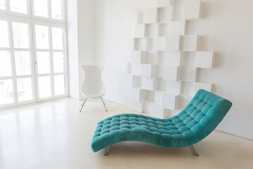 White tech design interior studio room