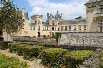 medieval and renaissance castle (brézé) in france