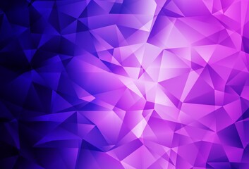 Light Purple, Pink vector polygonal template.