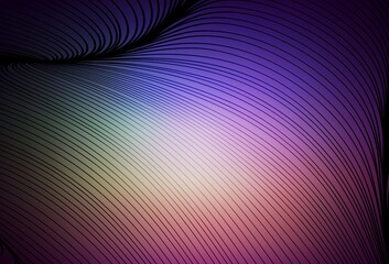 Dark Pink, Green vector background with wry lines.