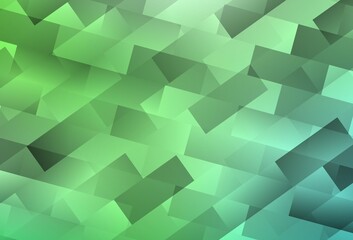 Light Green vector backdrop with rhombus.