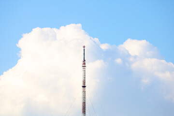 top of the TV and radio tower