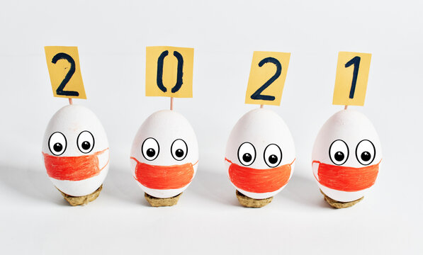 New year 2021 corona virus