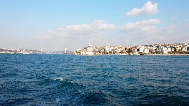 Leander's Tower or the Maiden's Tower in Istanbul, Turkey