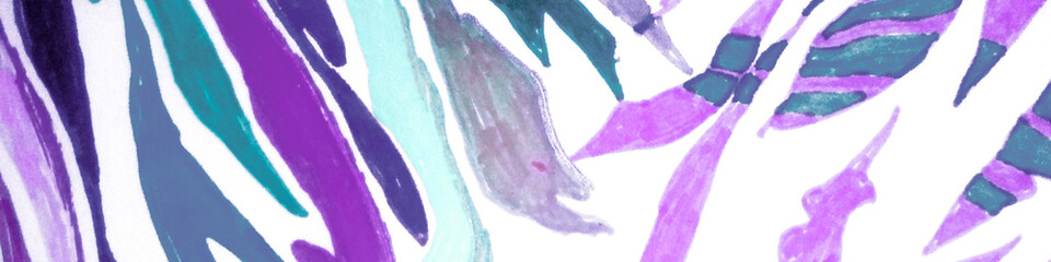 Watercolour Texture. Neon Tiki Background. Grunge