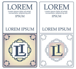 Vector template flyer, invitations or greeting cards.