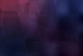 Dark Purple vector shining triangular layout.