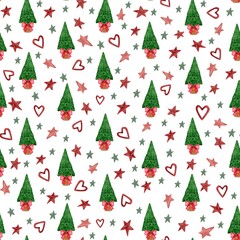 Christmas trees and stars