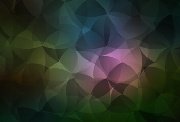 Dark Multicolor vector template with chaotic shapes.