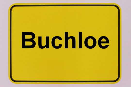Illustration des Stadteingangsschildes der Stadt Buchloe