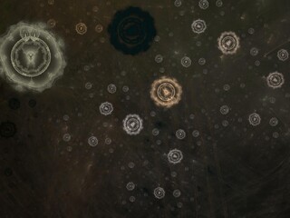 Imaginatory fractal background Image