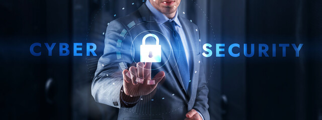 Cyber Security Protection Safe Concept. New Technology Background 2021.