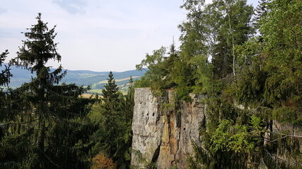 The Stołowe Mountains, Góry Stołowe, Stolové hory, Heuscheuergebirge - part of the Sudetes. The Polish part of the range is protected as the Stołowe Mountains National Park © Konrad_elx