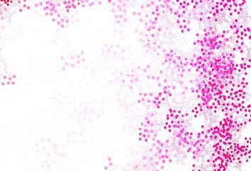 Light Purple, Pink vector template with artificial intelligence structure.