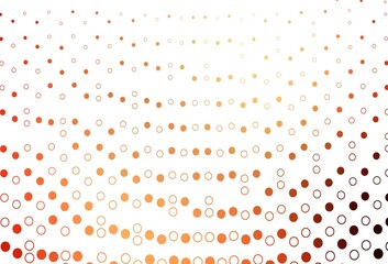 Light Red, Yellow vector backdrop with dots.