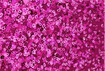 Obraz premium Light Pink vector backdrop with dots.
